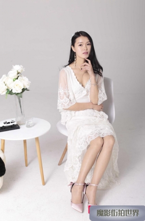 自带仙气的蕾丝裙—小敏3A2502[20.6M]