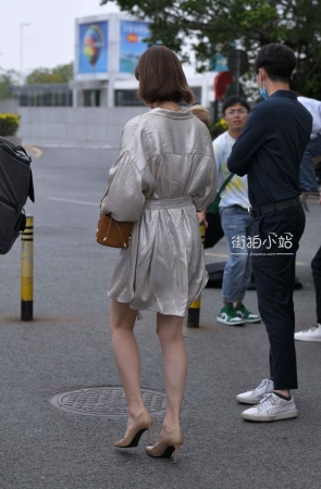 时装周的时尚美女