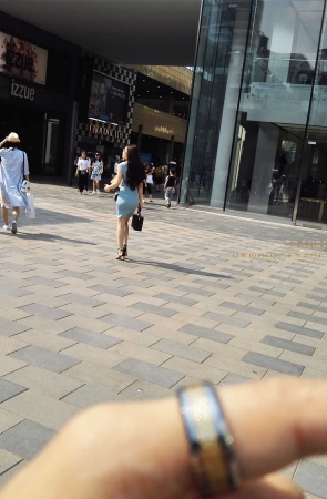 6-12浅蓝色针织紧身裙