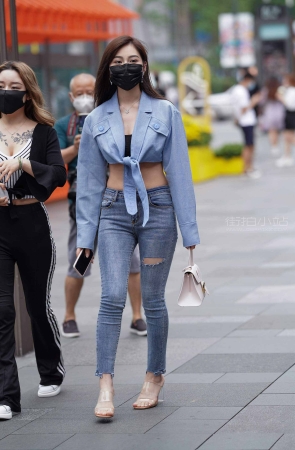 最爱紧牛街拍美女