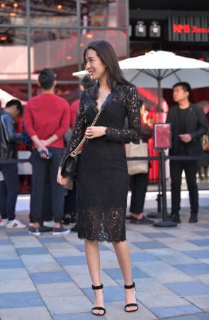 镂空长裙性感漂亮美女