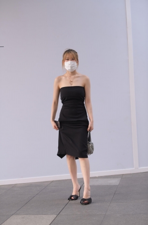 21725-6+95/抹胸裙美足美女