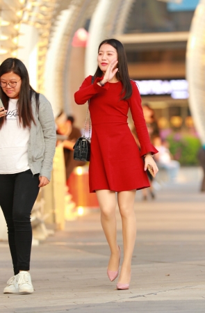 肉丝美腿高跟靓丽美女