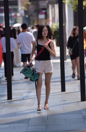 短裤美女