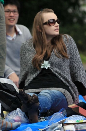 No568 细长西足穿上黑丝，真是好看