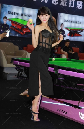 齐刘海的小姐姐原图+单反视频-25广州台球展 10P