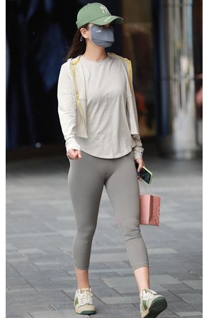 灰色瑜伽裤美女(75P)