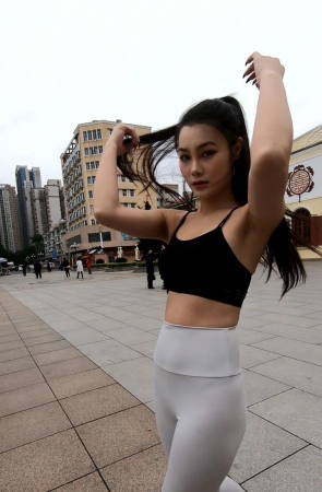 ivy紧身灰裤原版模拍视频MJ265[4.39G]