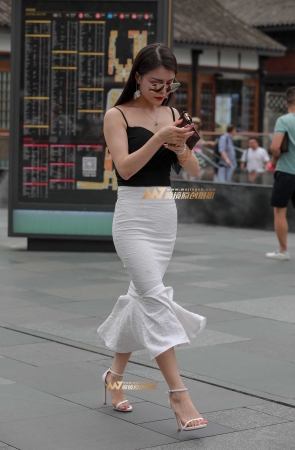 包臀裙美女 曼妙身姿