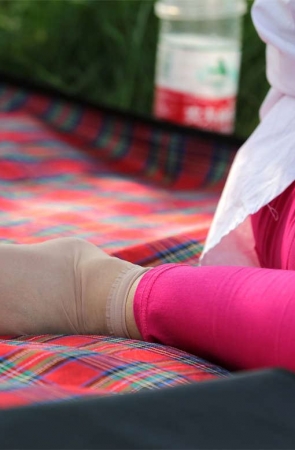 No968 俊俏小媳妇的超薄肉丝