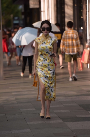 复古风韵味旗袍