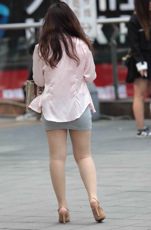 诱惑肉丝街拍包臀裙shaofu