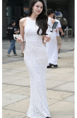 白色长裙美女(107P)