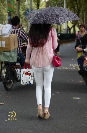 紧身白裤----（20P）