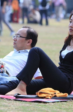 No403 看看气质职业女裤搭配短肉丝的感觉