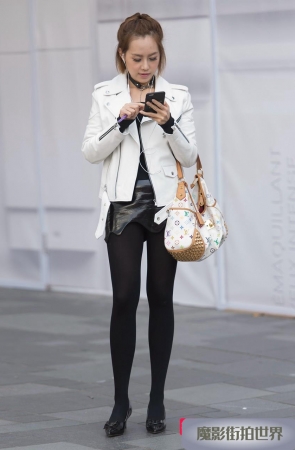 漆皮短裙黑丝美女3A1845[386M]