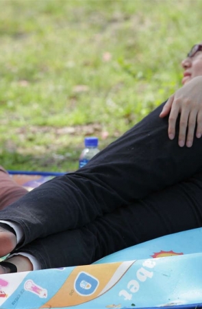 No544 细长到极致的超薄黑丝美足