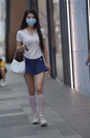 夏季polo清纯美少女