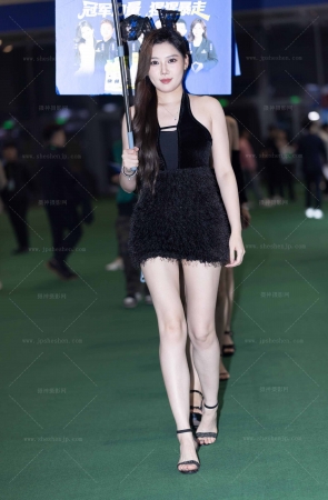 LB128-111P 杭州台球展-某展台超多白嫩大长腿模特巡游