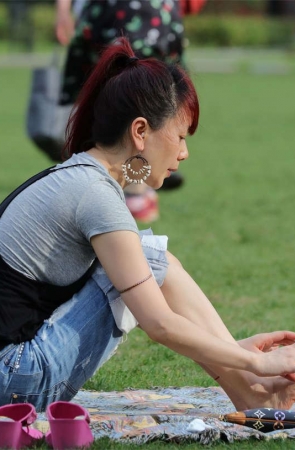 No763 时尚恰到好处，清秀更胜一筹的妹子细长嫩足 第3套