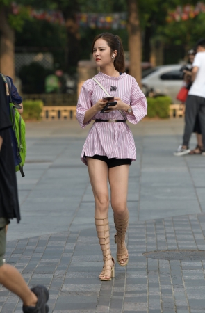 罗马鞋美腿