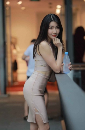 精选街拍作品 NO.1038 凯恩模拍作品 – 粉色裹身裙[419P/327MB]