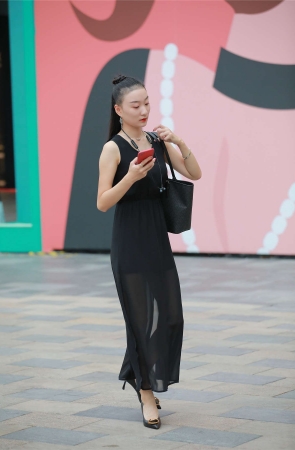四九城嘎子街拍作品 - 黑丝裙公司白领