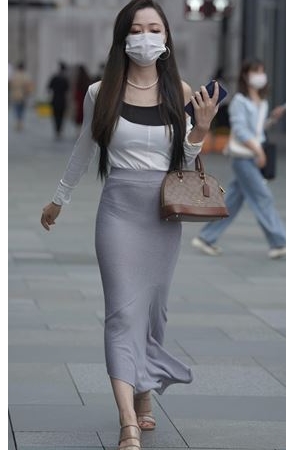 灰色包臀裙美女(139P)