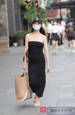 抹胸黑裙MJ1570[473M]