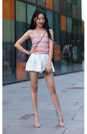 白色短裙小姐姐(55P)