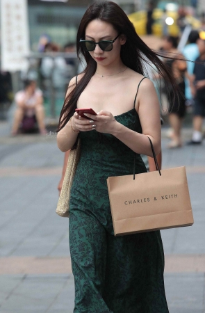 街拍吊带裙shaofu