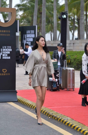 走红地毯的性感美女
