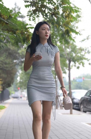 精选街拍作品 NO.1365 一始街拍作品 – 蓝裙美女[308P/378MB]