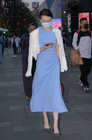 蓝色裙子穿搭240605-9-77 15P