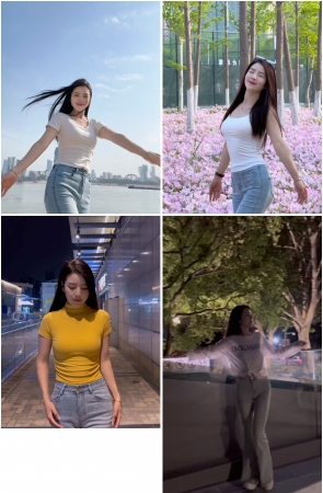 第206期：抖音主播【谭某某】128部短视频合集，视频时长0:21:56，大小1.0GB