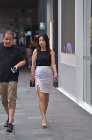 包屯裙，美腿高跟美女