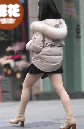 肉丝街拍短裙shaofu