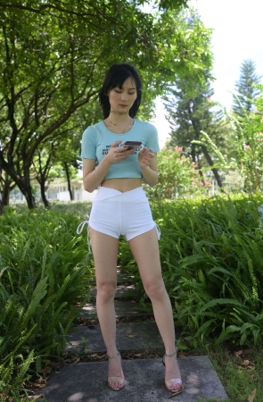 428小青白色热裤（无水印精品）