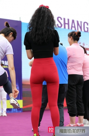 红色紧身裤MJ789[389M]