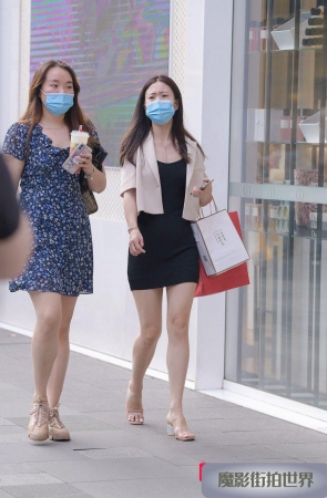 美腿包屯裙，这腿肉肉的好柔软3A2319[319M]