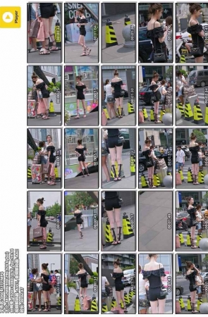 SH-SP-33步行街-热裤美腿女生