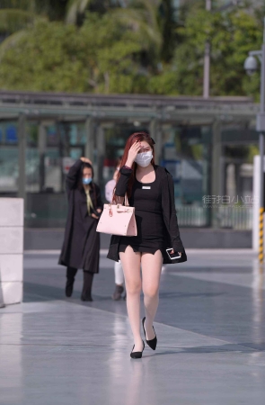 极品性感的肉丝袜包臀裙高跟美女