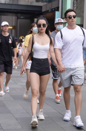 2084-13+41/紧致热裤 5P