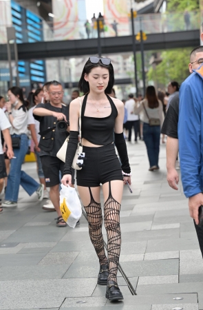 超时尚的丝袜穿搭