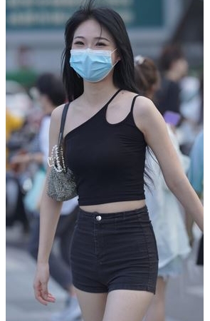 黑色热裤美女(158P)