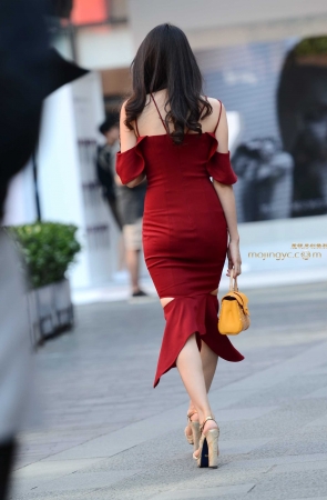 神摄手参赛15 吊带红裙（21P）