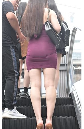 长发包臀裙美女(277P)