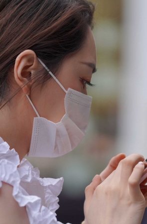 高挑白裙美女 真美