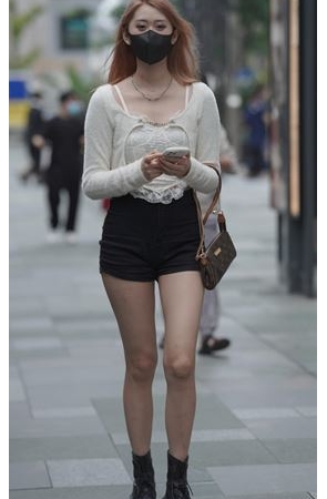 黑色热裤美女(133P)