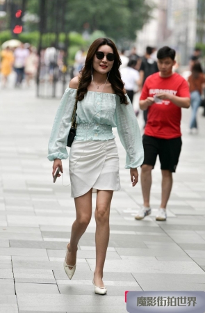 一字肩短裙性感高跟3A2573[1.29G]